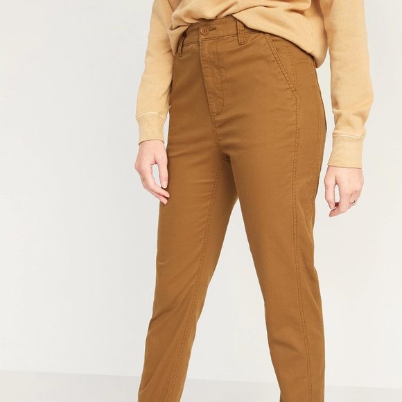 Old Navy O.G. Women's High-Waisted Straight Chinos For Women New - Picture 7 of 8